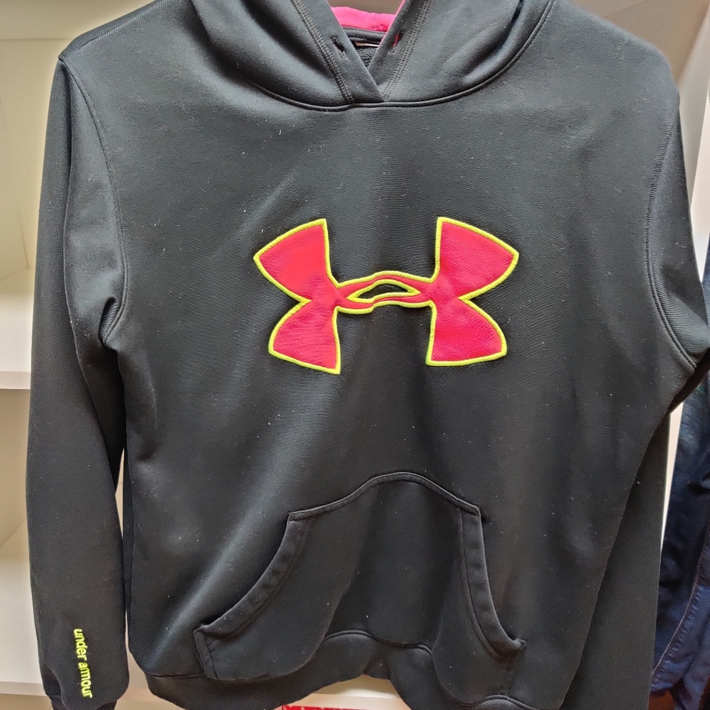Women's Under Armour Black Pink Neon Yellow